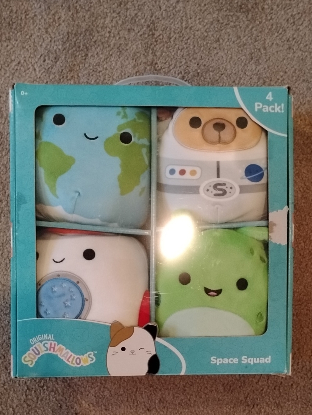 Squishmallows Space Squad 4-Pack with Daryl, Roman, Finn and Rudy